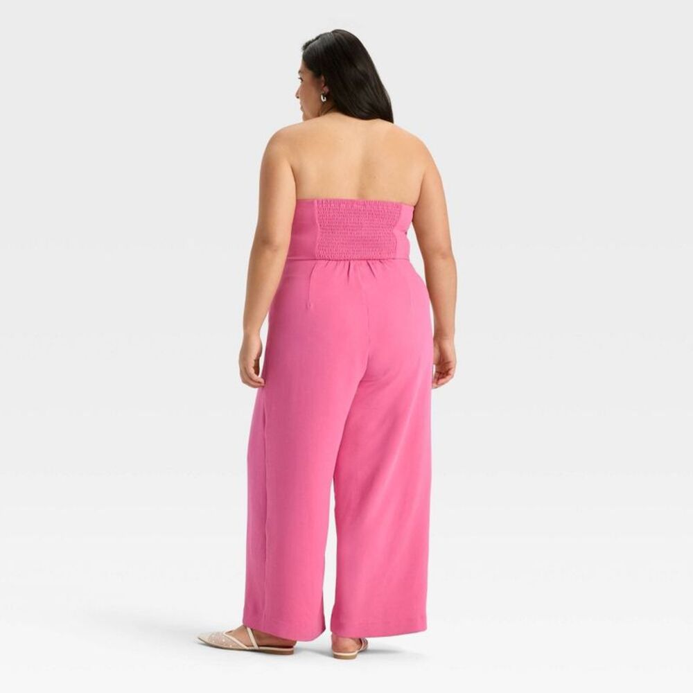 Open Box - A New Day - Women's Jumpsuit - A New Day Hot Pink 3X Pink - Picture 2 of 3